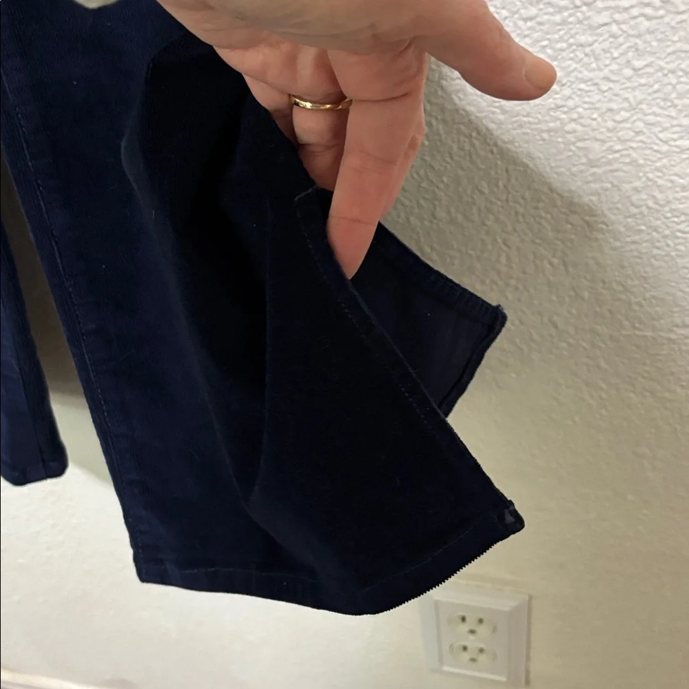 Madewell Women Corduroy Pants Straight Leg Dark Blue Kick out Sz 31 New Midrise - Picture 5 of 14